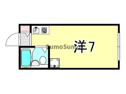 グローバル塚口(ワンルーム/3階)の間取り写真