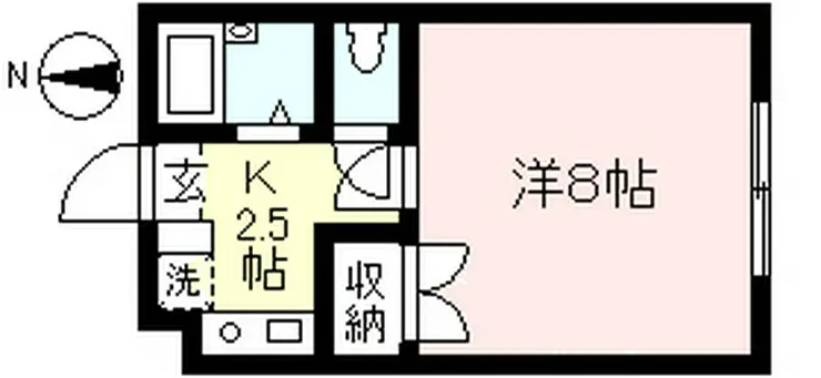 ハイツホルン東林間 1階階 間取り