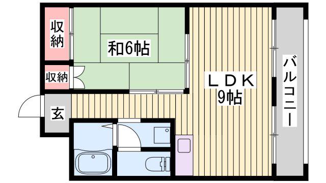 ファーストイン手柄(1LDK/3階)の間取り写真