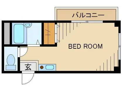 K.M.KOKUBUNJI(ワンルーム/3階)の間取り写真