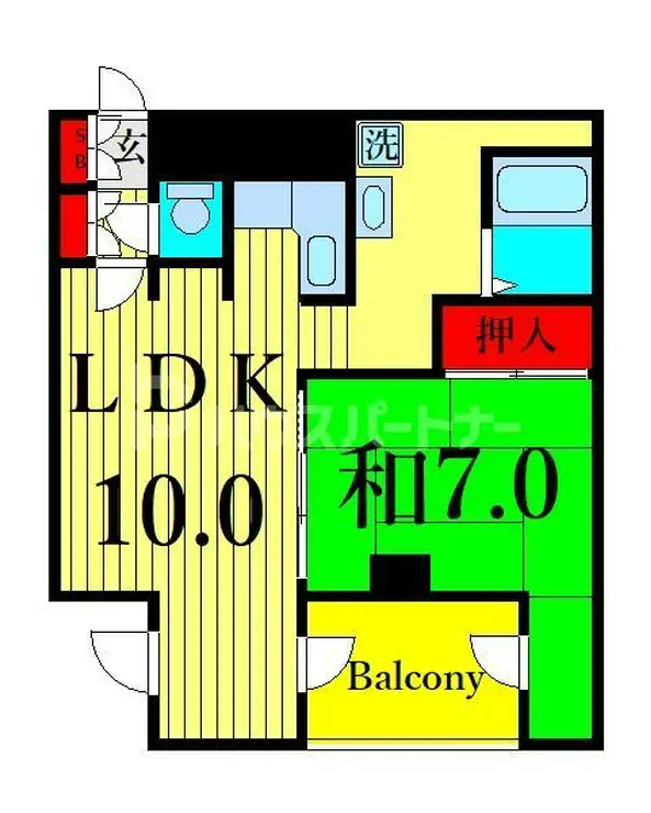 町屋ニュートーキョービル 8階階 間取り