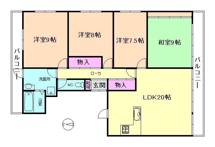 ARK21(4LDK/6階)の間取り写真