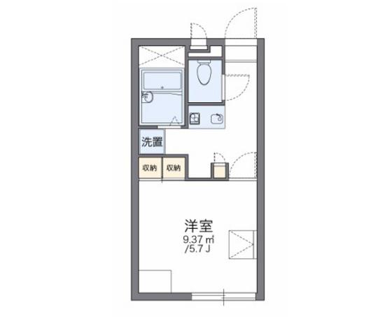 レオパレスセピアコート(1K/1階)の間取り写真