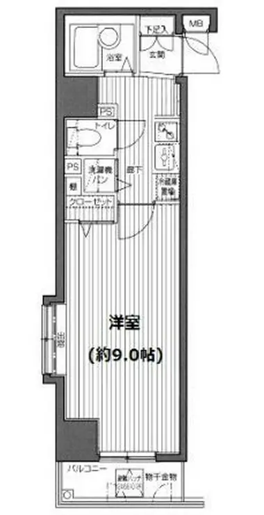 ガラ・ステージ麻布十番 5階階 間取り