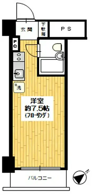 越前堀永谷マンション 5階階 間取り