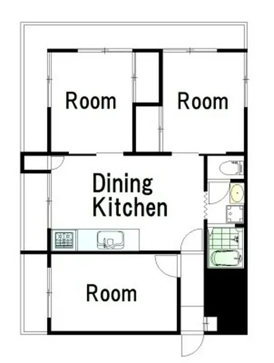 ハイネス中目黒 3階階 間取り