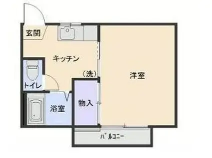 グリーンハイツ上田(1K/2階)の間取り写真