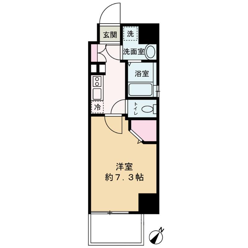 J-BRIGHT UMEDA KITA(1K/7階)の間取り写真