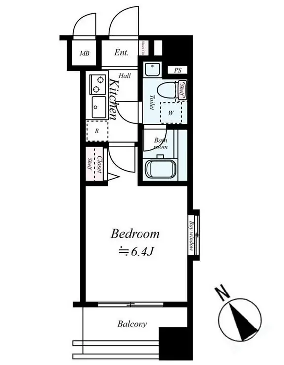 グリフィン横浜・東口参番館 5階階 間取り