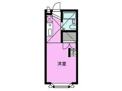 エスポワール1号館(ワンルーム/1階)の間取り写真