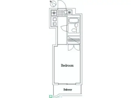 アーバンヒルズ西八王子第2(1K/4階)の間取り写真