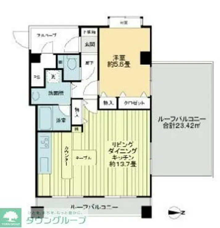 ライオンズマンション元住吉第2 4階階 間取り