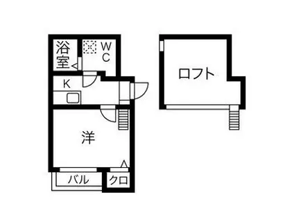 STAGE新瑞橋(1K/2階)の間取り写真
