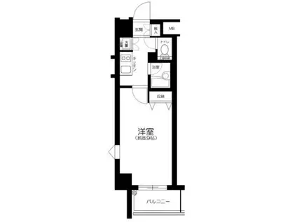 プレール・ドゥーク御徒町(1K/3階)の間取り写真