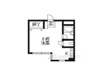 フラット717(ワンルーム/2階)の間取り写真