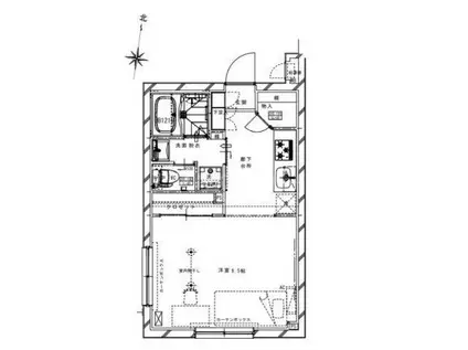 リアルワン要町(1K/3階)の間取り写真
