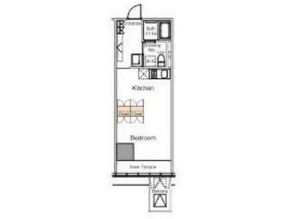 I LIVE FOREST(ワンルーム/9階)の間取り写真