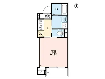 ROBOT HOME 千住大橋(1K/3階)の間取り写真