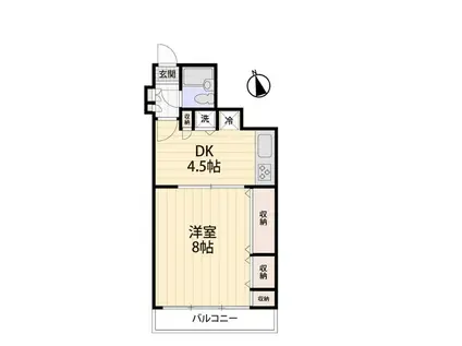 プレム・プラーナ(1DK/5階)の間取り写真