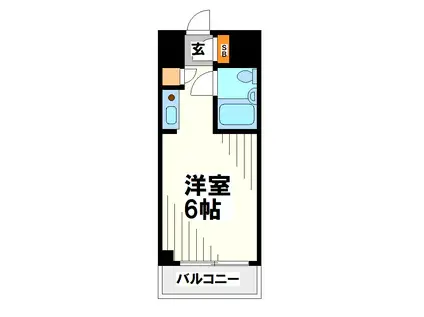 モンレーヴ調布(1K/4階)の間取り写真