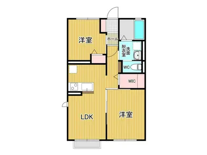 メゾネットII(2LDK/1階)の間取り写真