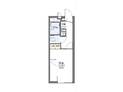 レオパレスエスペーロIII(1K/1階)の間取り写真