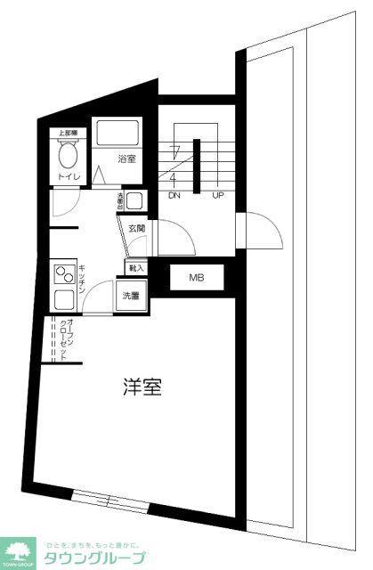 KI-FLAT永福町(1K/4階)の間取り写真