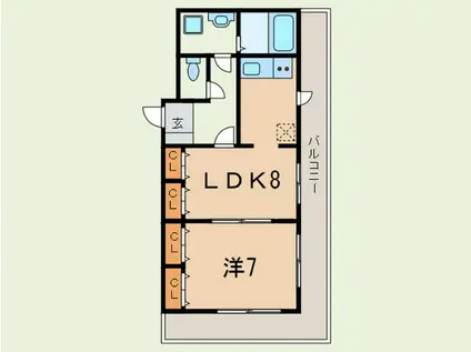 アネックスアメニティ(1LDK/7階)の間取り写真