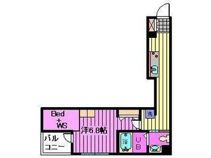 MY STYLE VINTAGE 浦和根岸(1K/2階)の間取り写真