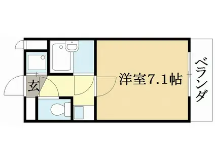 パル大久保(1K/3階)の間取り写真