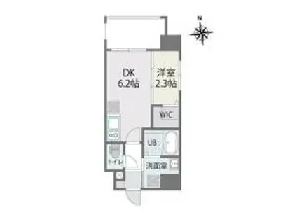 アルティザ箱崎駅前(1DK/9階)の間取り写真