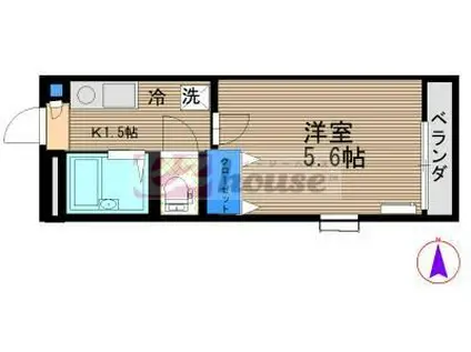 TRAR高円寺(1K/1階)の間取り写真