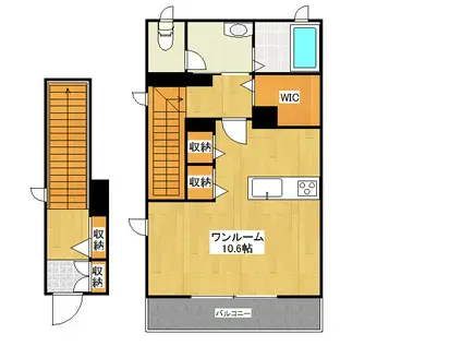 アーバンライフ桜(ワンルーム/2階)の間取り写真