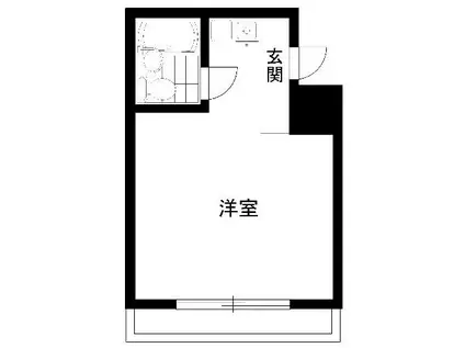 ラ・レジダンス・ド・ポローニア(ワンルーム/2階)の間取り写真