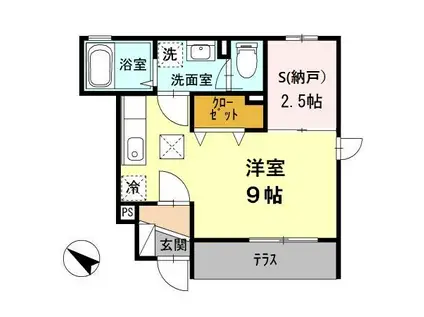 T&M南烏山(ワンルーム/1階)の間取り写真