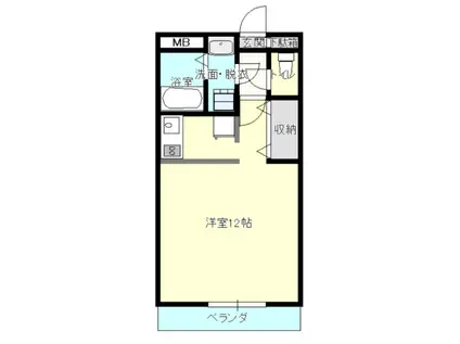 アクアポリス(ワンルーム/5階)の間取り写真