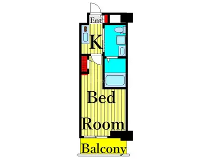 RJRリクロス高砂(1K/5階)の間取り写真