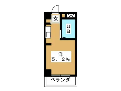 ダイアパレスステーションサイド静岡2号館(ワンルーム/4階)の間取り写真