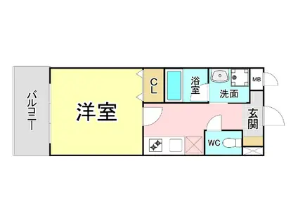 KIRA YAESU(1K/4階)の間取り写真