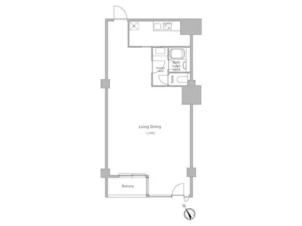 アーバンパーク代官山I(1K/3階)の間取り写真