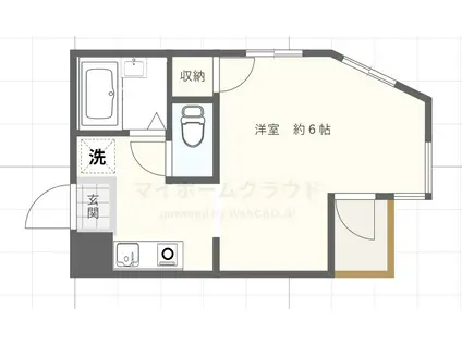 HOUSE TANAKA(1K/3階)の間取り写真