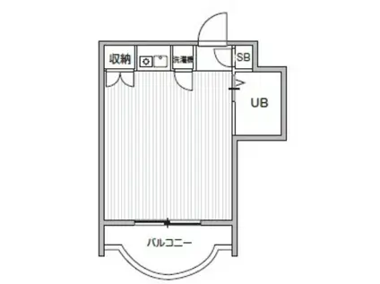 TS GARDEN都立大学(ワンルーム/3階)の間取り写真