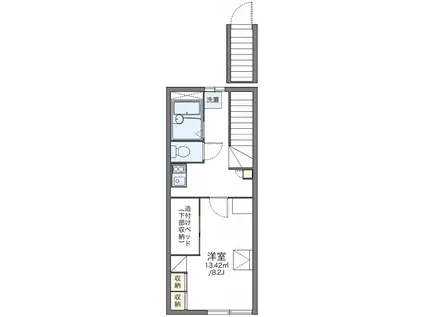 レオパレス安田 2(1K/2階)の間取り写真