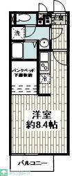 ミランダみらい館(ワンルーム/2階)の間取り写真