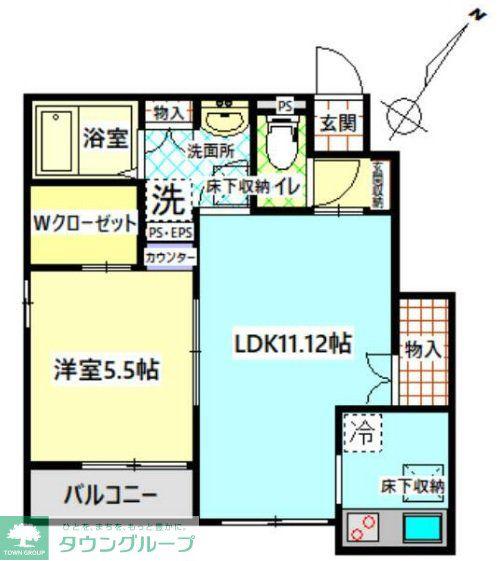 リベルタ(1LDK/1階)の間取り写真