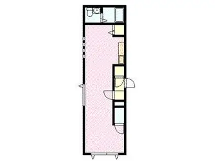 ミュージアムイン(1LDK/2階)の間取り写真