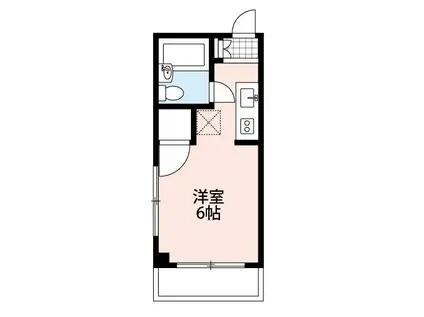 レジデンス狭山ヶ丘(ワンルーム/2階)の間取り写真