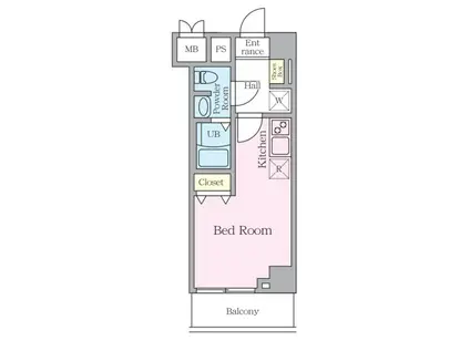 S-RESIDENCE妙典BROAD(ワンルーム/2階)の間取り写真