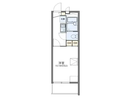 レオパレス匠(1K/2階)の間取り写真