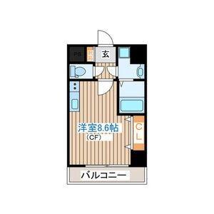 レジデンスREIWA支倉(ワンルーム/6階)の間取り写真